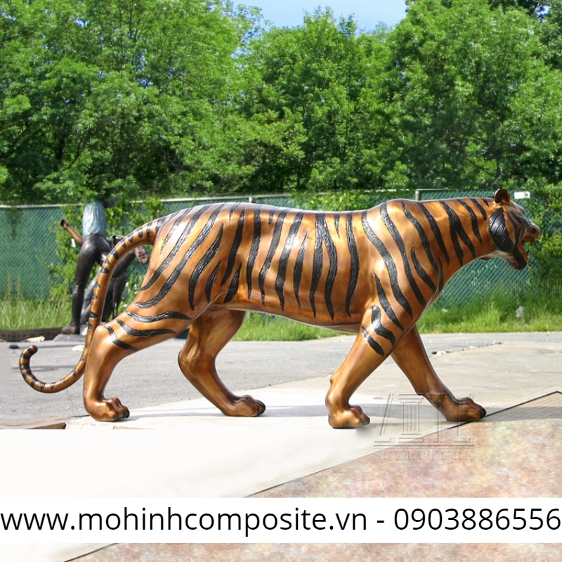 san xuat mo hinh composite cao cap1 1 355 - Mô hình tượng con hổ độc đáo [ 1600x450x1400mm ]